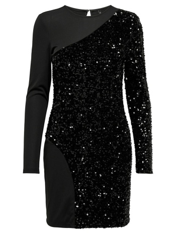 only sequin mini dress long sleeve - 15312507 - black σε προσφορά