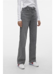 vero moda high waist wide leg jeans - 10287304 - charcoal