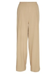 vero moda παντελόνι από μείγμα λινό - 10282493 - camel