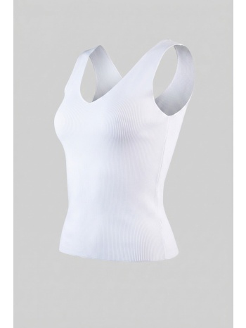 bisou ριμπ crop top με φαρδιές τιράντες - 100 (unknown)  σε προσφορά