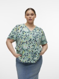 vero moda curve μπλούζα με στάμπα σε μεγάλο μέγεθος - 10305657 - έντονο πράσινο