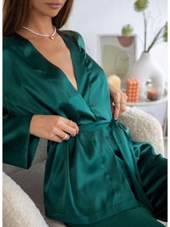 σετ σατέν πιτζάμες - πράσινο σε προσφορά
