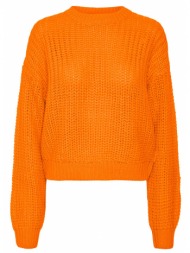 πουλόβερ με ανάποδη πλέξη noisy may 27028179 - πορτοκαλί
