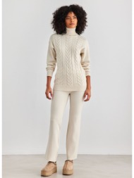 σετ πουλόβερ με πλεκτό παντελόνι jean louis francoise - ζαχαρί