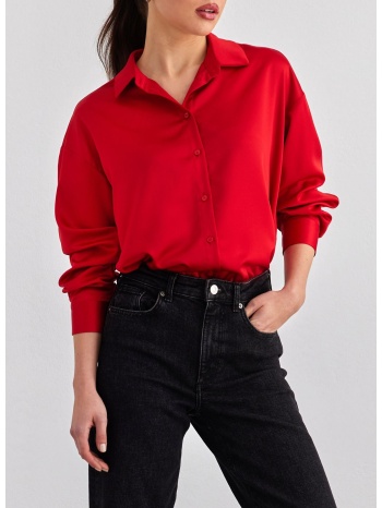 πουκάμισο σατέν vero moda 10313711 - κόκκινο σε προσφορά