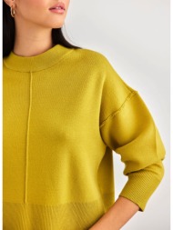 πουλόβερ με εξωτερικές ραφές vero moda 10297303 - lime