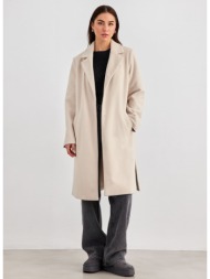 παλτό με ανοίγματα vero moda 10299009 - μπεζ