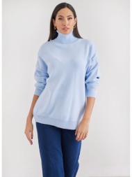 πλεκτό μπλουζοφόρεμα ζιβάγκο με λεπτή πλέξη - οινοπνευματί