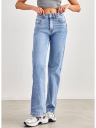παντελόνι τζιν wide leg - μπλε jean