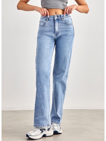 παντελόνι τζιν wide leg - μπλε jean σε προσφορά