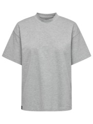 t-shirt μονόχρωμο only 15311874 - γκρι