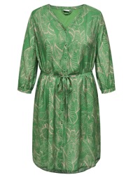 shirt dress με σχέδιο φύλλα plus size carmakoma 15322842 - πράσινο