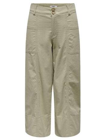 παντελόνι culotte με διπλό κουμπί only 15314623 - λαδί σε προσφορά