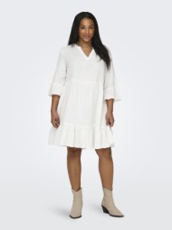 φόρεμα λινό plus size carmakoma 15316132 - λευκό