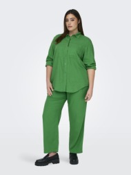 παντελόνι plus size με λινό carmakoma 15311951 - πράσινο