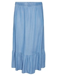 φούστα plus size vero moda curve 10305637 - μπλε jean