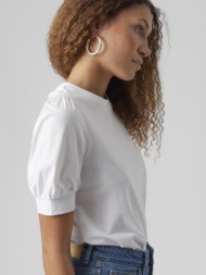 μπλούζα με πιέτες στους ώμους aware 10275520 - λευκό