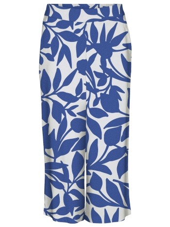 παντελόνι υφασμάτινο με print vero moda 10308013 - μπλε