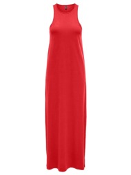 φόρεμα αμάνικο μακρύ only 15316908 - κόκκινο
