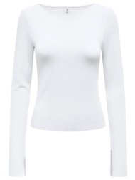 μπλούζα μακρυμάνικη only 15336321 - λευκό