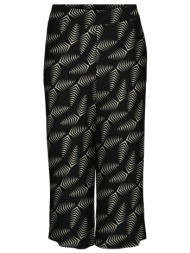 παντελόνι με print plus size vero moda curve 10308723 - μαύρο/μπεζ