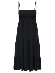 φόρεμα μίντι 3in1 με βολάν only 15325102 - μαύρο