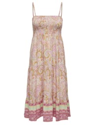 φόρεμα μίντι 3in1 με λαχούρια only 15325102 - ροζ