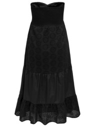 φόρεμα strapless κιπουρ only 15322123 - μαύρο