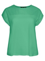 μπλούζα με κέντημα plus size vero moda curve 10307766 - πράσινο