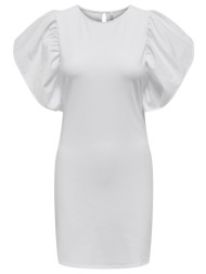 φόρεμα με βολάν στους ώμους 15320337 - λευκό