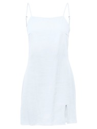 φόρεμα λινό μίνι only 15255185 - λευκό