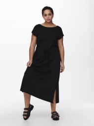 φόρεμα βαμβακερό plus size carmakoma 15227183 - μαύρο