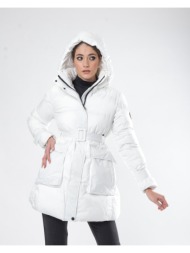 γυναικείο padded jacket λευκό (regular fit) new arrival