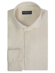superior πουκάμισο κοτλέ εκρού (modern fit) 100% fine cotton new arrival