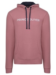 prince oliver hooded φούτερ ροζ (modern fit) new arrival