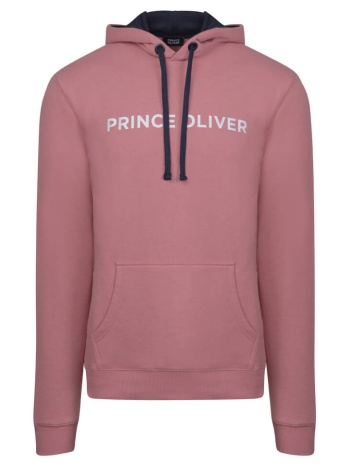 prince oliver hooded φούτερ ροζ (modern fit) new arrival σε προσφορά