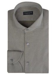 superior πουκάμισο μπεζ 100% fine cotton (modern fit) new arrival
