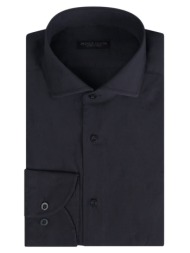 superior πουκάμισο μαύρο με μικροσχέδιο 100% fine cotton (modern fit) new arrival