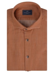 superior πουκάμισο πορτοκαλί 100% fine cotton (modern fit) new arrival