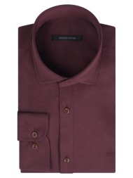 prince oliver tencel πουκάμισο μπορντώ (modern fit) new arrival