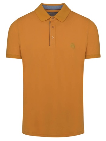 premium polo μουσταρδί 100% cotton (modern fit) σε προσφορά