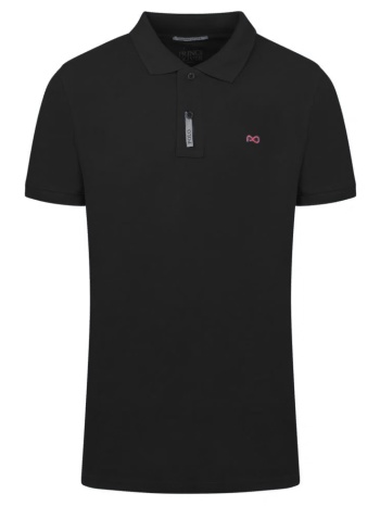 brand new polo double pique μαύρο 100% cotton (regular fit) σε προσφορά