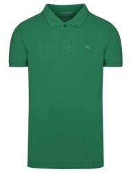 brand new polo double pique πράσινο 100% cotton (regular fit)