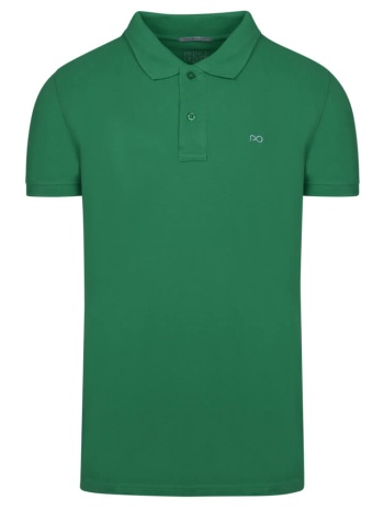 brand new polo double pique πράσινο 100% cotton (regular σε προσφορά