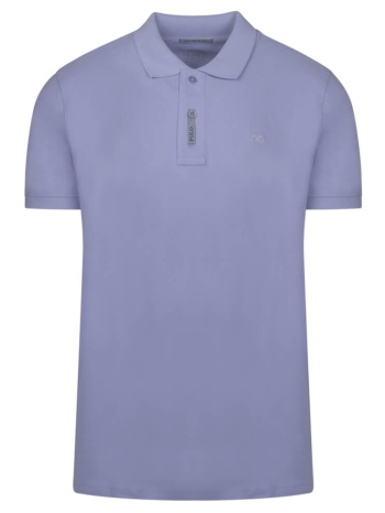 brand new polo double pique λιλά 100% cotton (regular fit) σε προσφορά