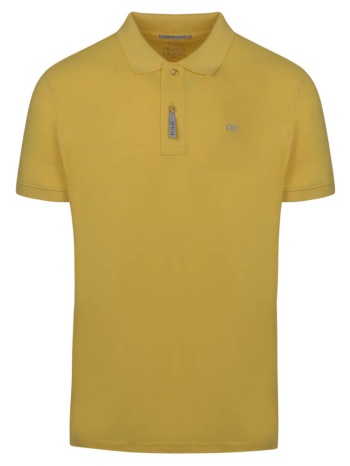 brand new polo double pique κίτρινο 100% cotton (regular σε προσφορά