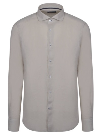 superior πουκάμισο μπεζ 100% λινό (modern fit) σε προσφορά
