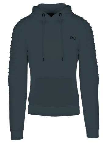 fashion φούτερ με νερβίρ λαδί με κουκούλα (modern fit) σε προσφορά