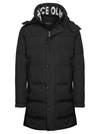 puffer long jacket high performance μαύρο με αποσπώμενη σε προσφορά