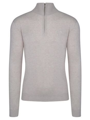 signature πουλόβερ μπεζ half zip (modern fit) σε προσφορά